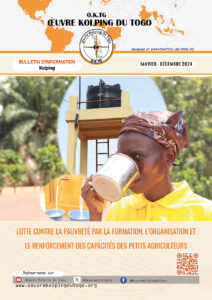Page de garde du bulletin d'information 2024 de l'oeuvre Kolping du Togo