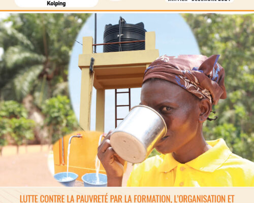 Page de garde du bulletin d'information 2024 de l'oeuvre Kolping du Togo
